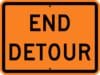 M4 8a end detour sign