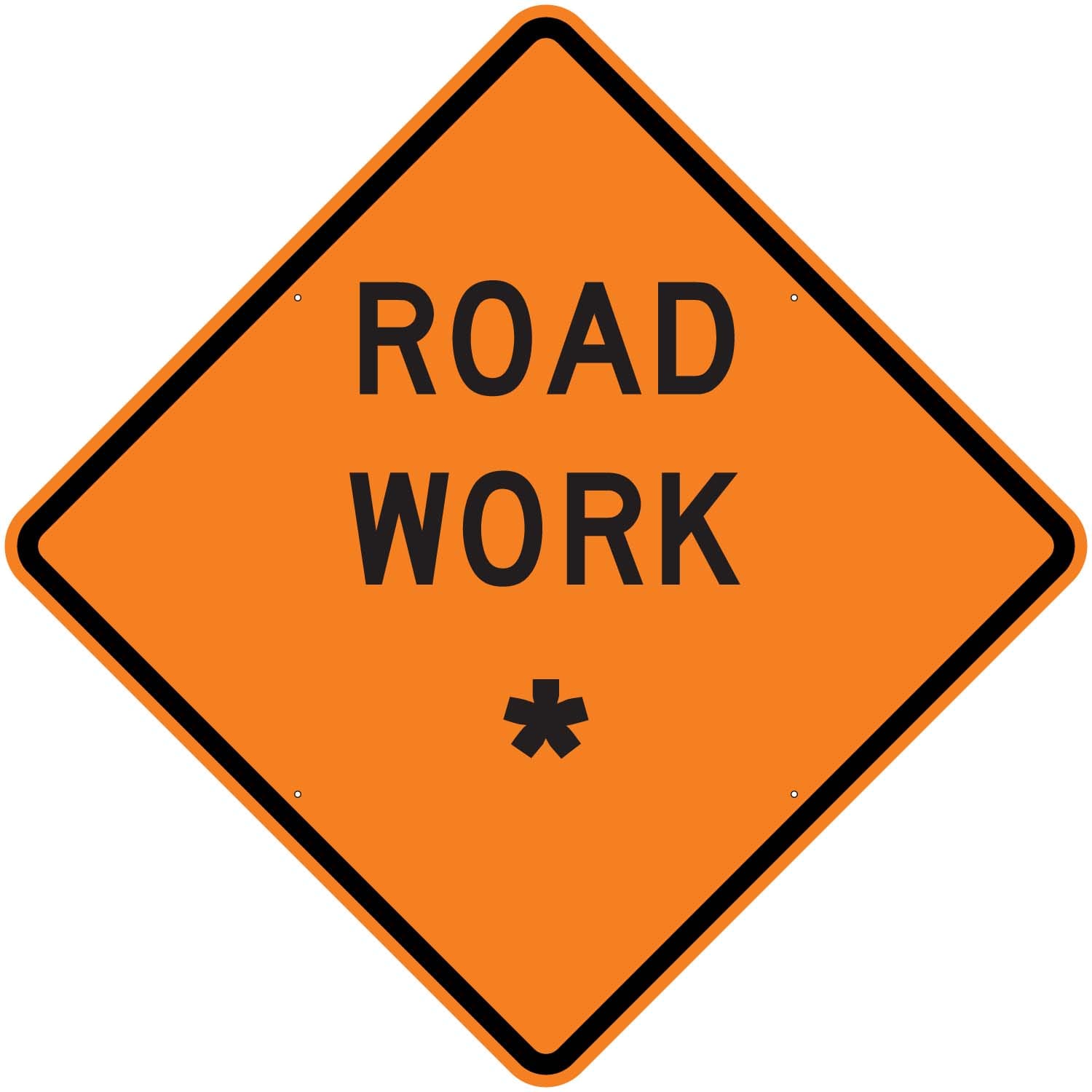 W21 4 road work custom sign
