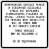 CA2424 california disabled parking sign