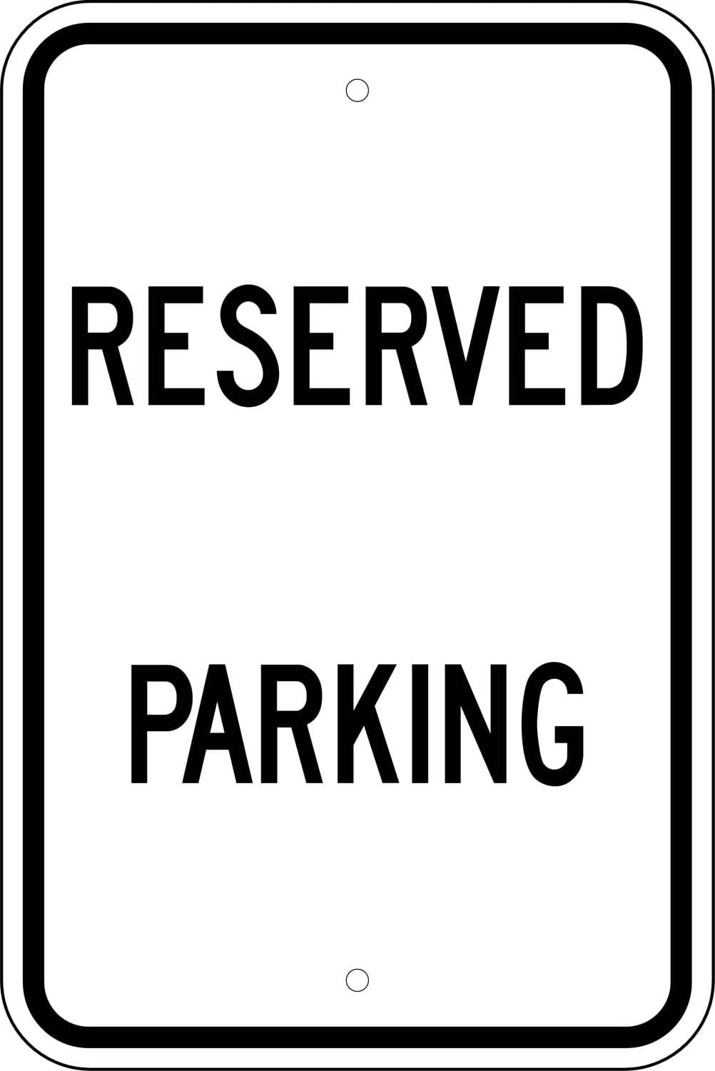 G 29 reserved parking sign 1