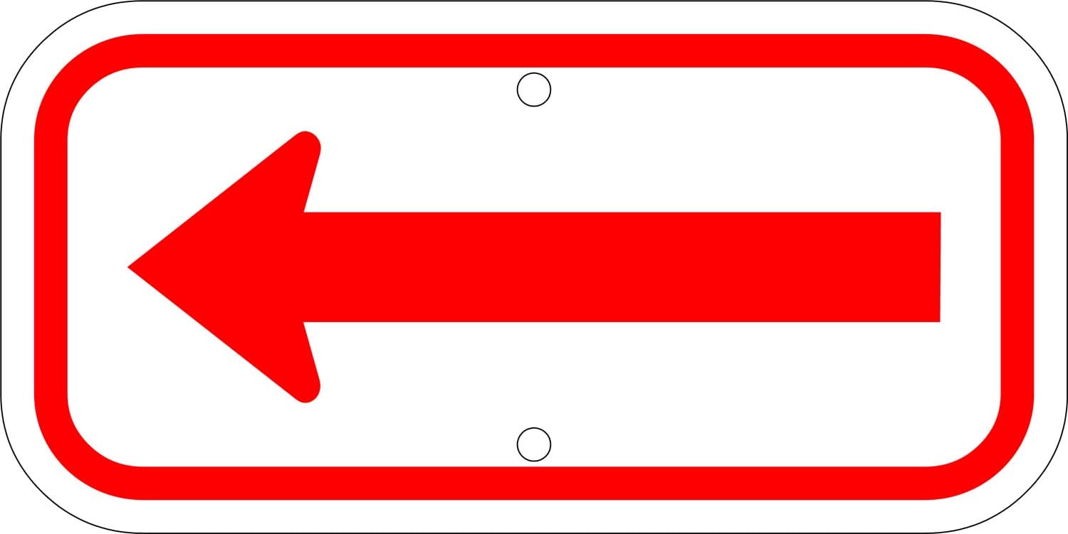 G 62c arrow sign