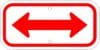 G 62d double arrow sign