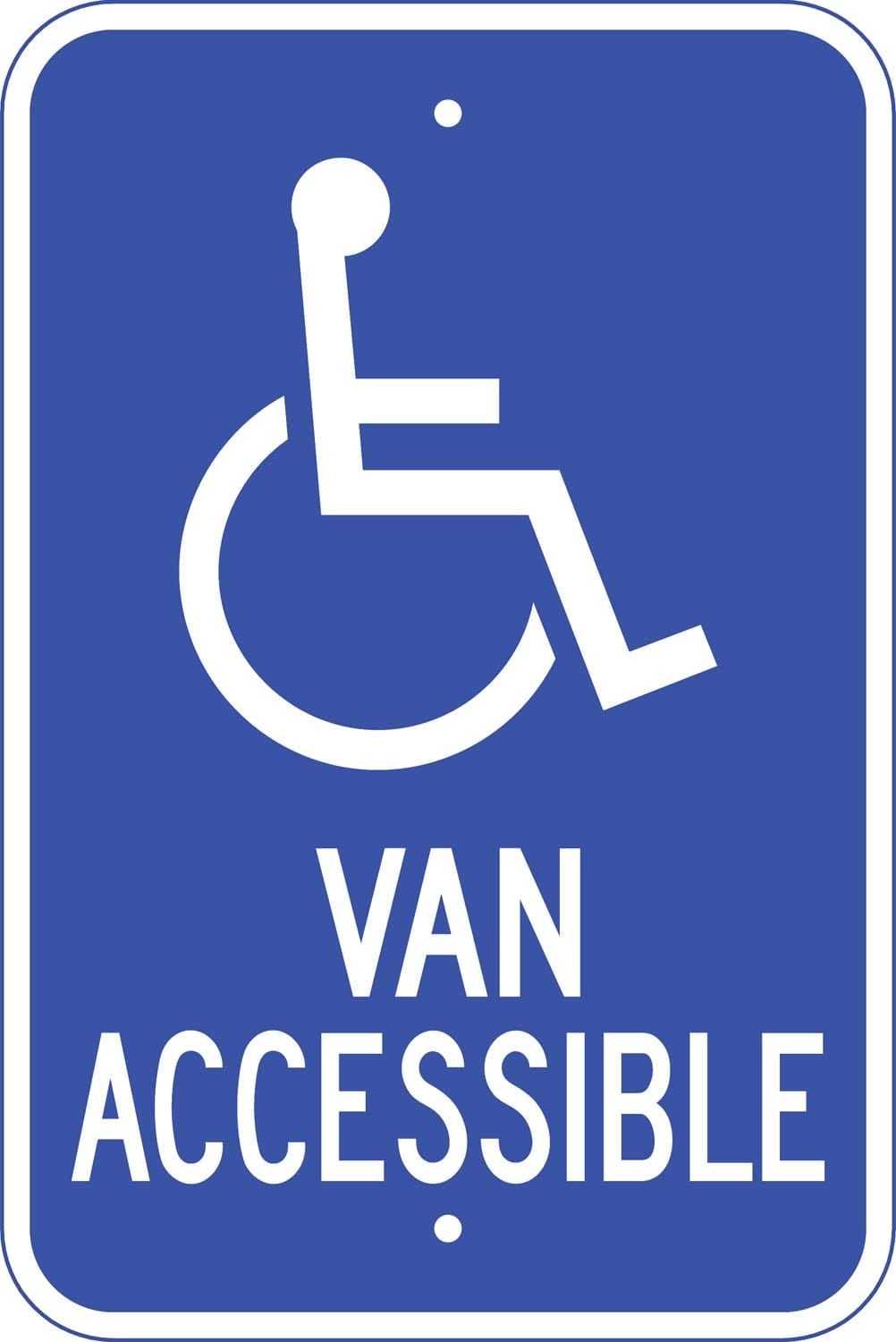 G 64 disabled van accessible sign