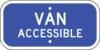 G 68 disabled van accessible tag sign