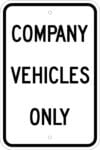 G 80 company vehicles only sign 1