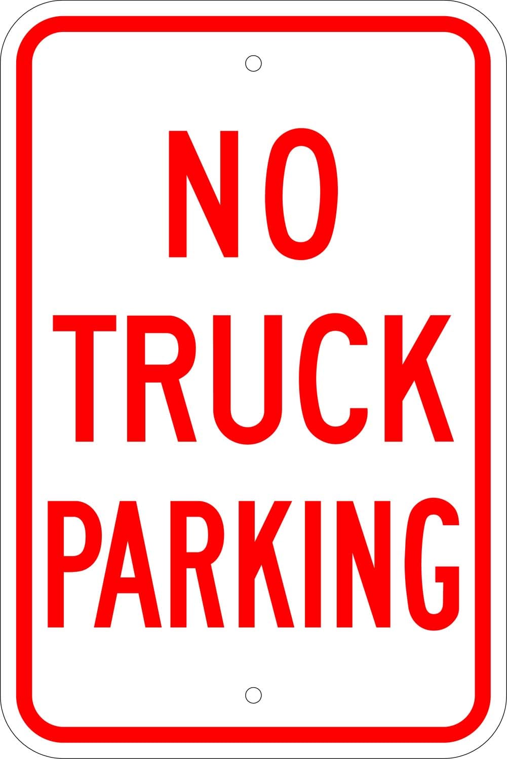 R 55 no truck parking sign