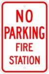R 76 no parking fire station sign 1