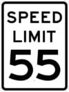 R2 1 speed limit sign