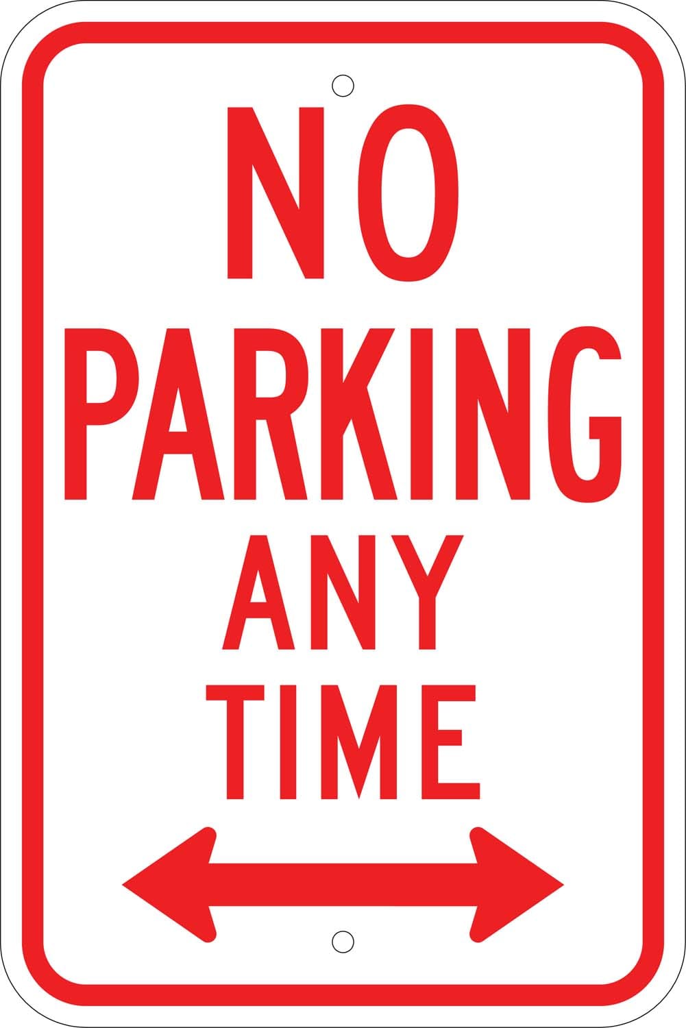 R7 1 no parking anytime double arrow sign 1