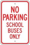 S2 14 no parking school bus only sign 1