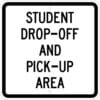 S2 23 student drop off sign