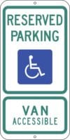 TX1224n disabled reserved parking texas sign