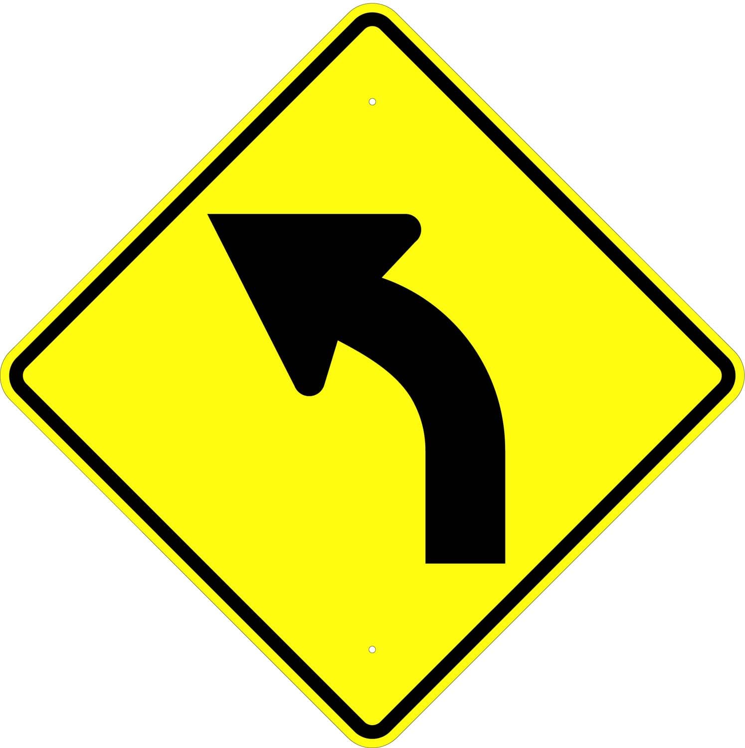 W1 2l left curve arrow