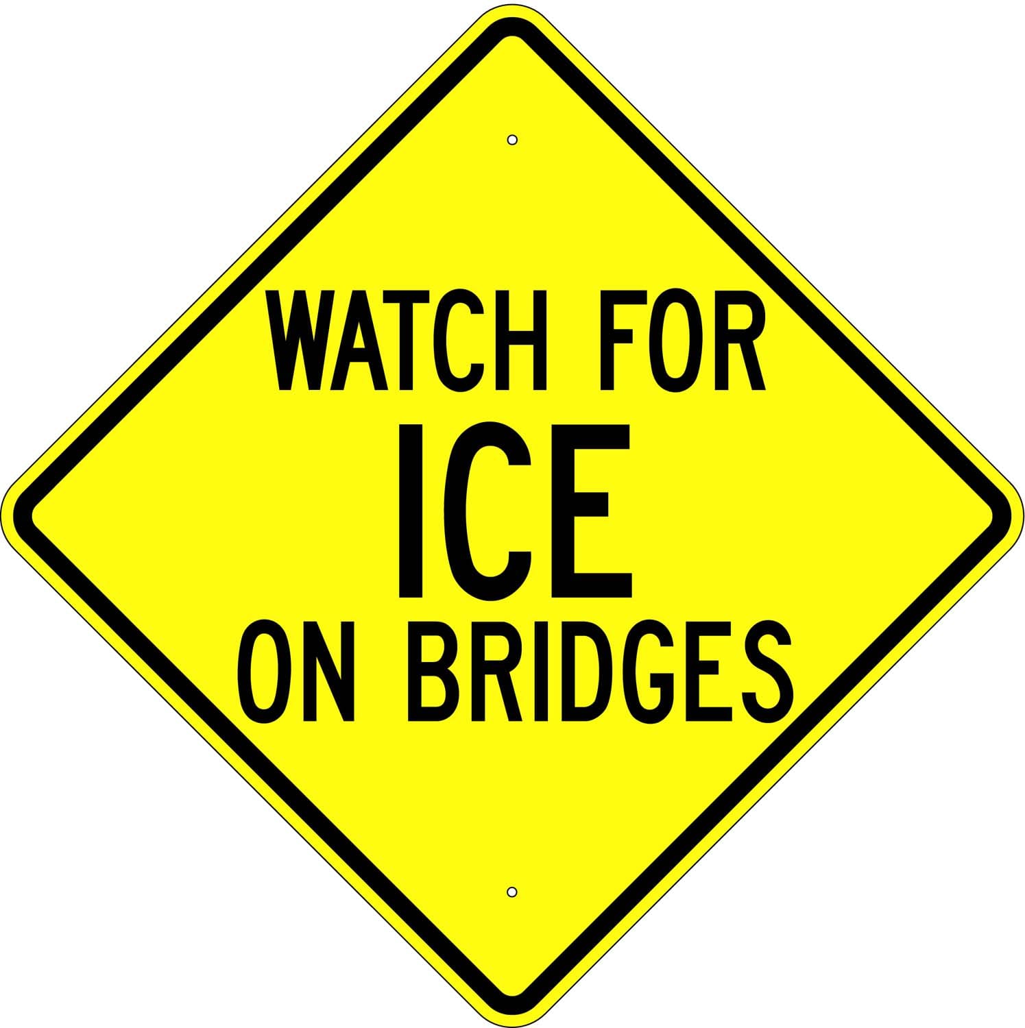 W18 5 watch for ice on bridge