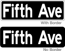 street name sign black
