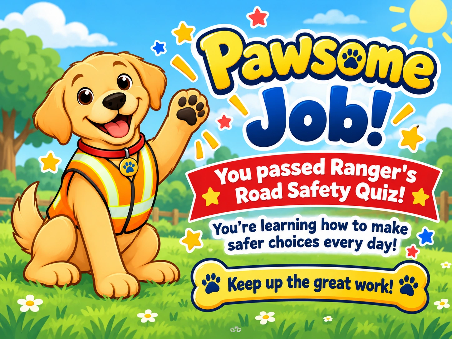 pawsome road safety celebration