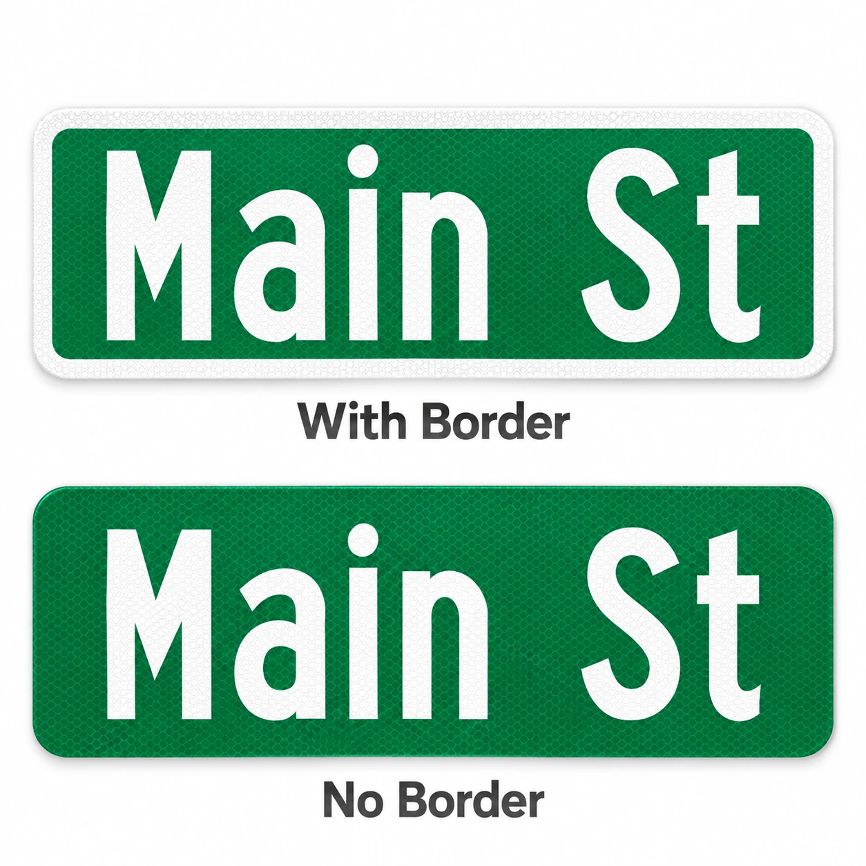 street name sign green white1